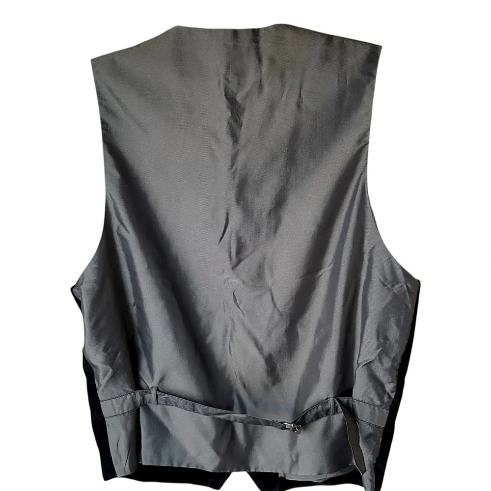 Alfani Vintage Black Velvet Vest, M‎